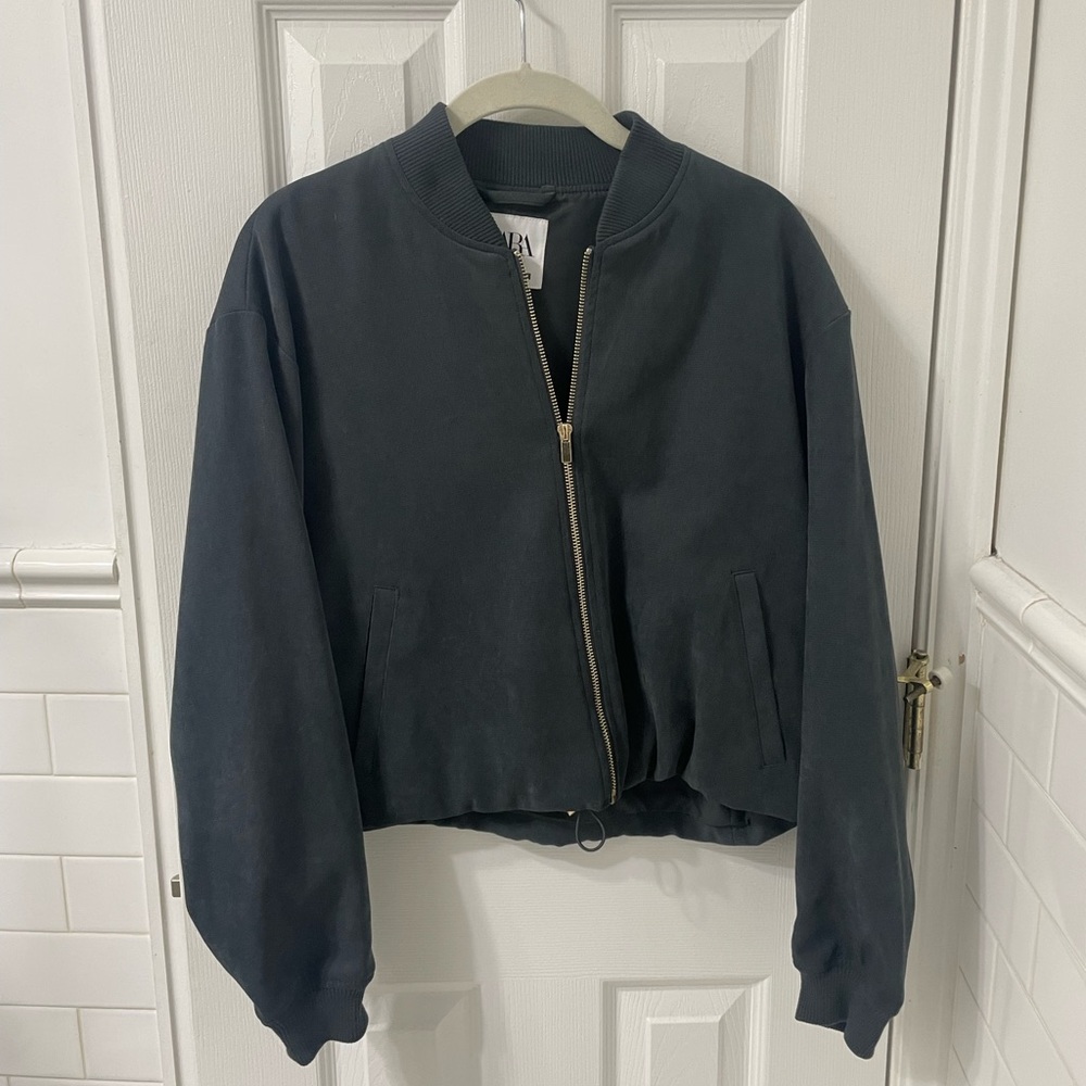 Women's Black Bomber Jacket